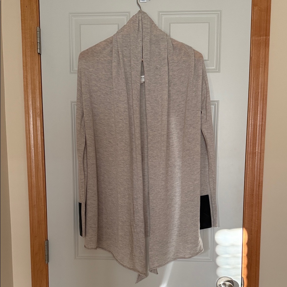Club Monaco Light Gray Open Front Cardigan